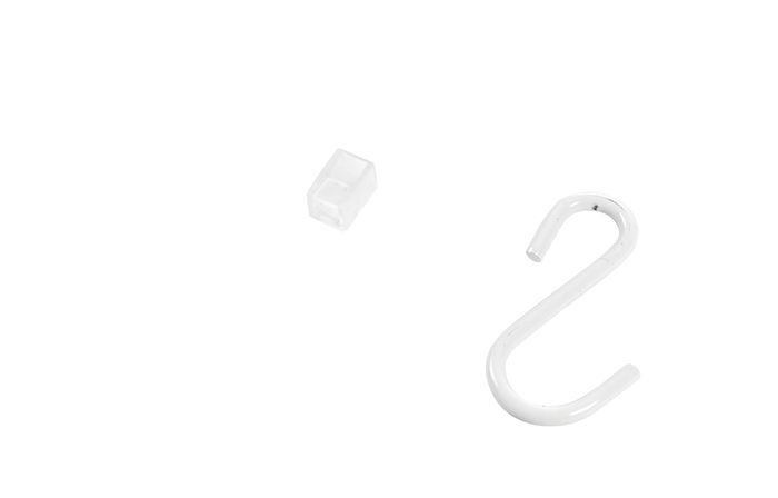 Set of 6 Walltech Utility Room S-Shape Storage Hooks 1 Compactor