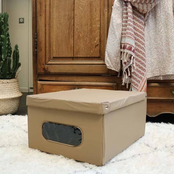 "Smart" PVC Storage Box - Taupe