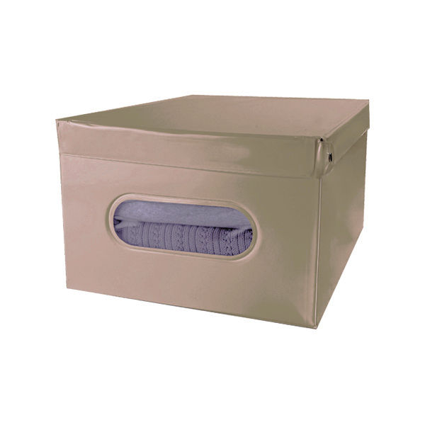 "Smart" PVC Storage Box - Taupe