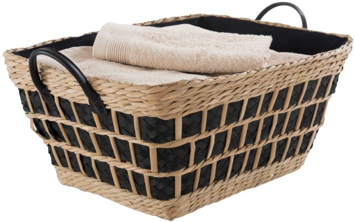 "Songa" Medium Seagrass Storage Basket with Handles 1 Compactor