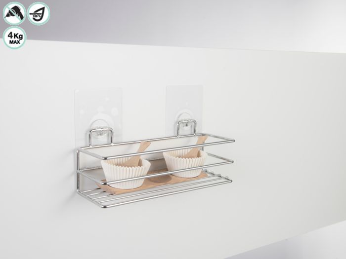 Bestlock Magic No Drilling Wall Mountable Kitchen Spice Rack 3 Compactor