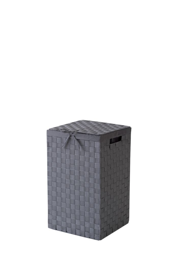 "Stan" Square Laundry Basket - Grey 1 Compactor