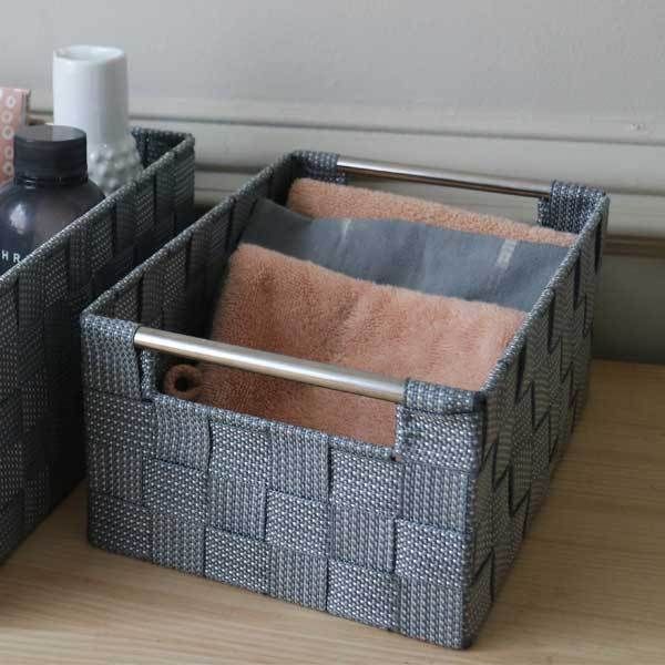 "Toronto" Medium Storage Basket – Grey