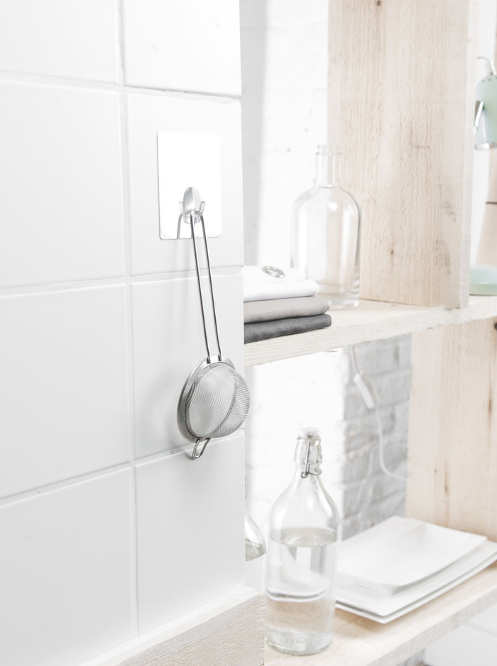 Bestlock Magic No Drilling Wall Mountable Transparent Single Hook 6 Compactor