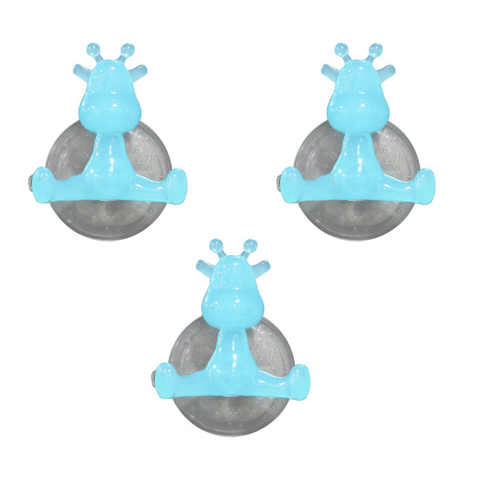 Turquoise Giraffe Funny Hook x 3 1 Compactor