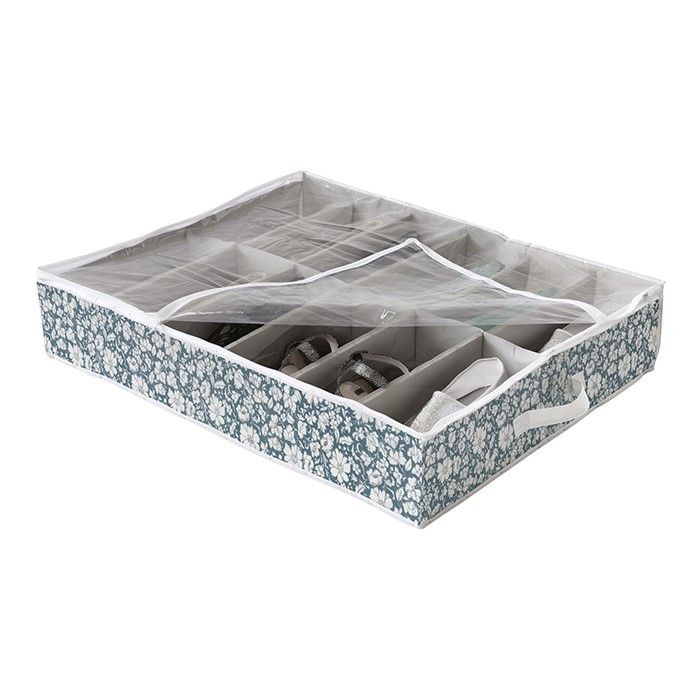 Vicky Under Bed Shoe Storage Bag with 12 Compartments 1 Compactor