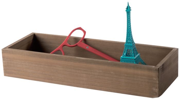 "Vintage" long wooden tray 1 Compactor