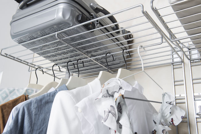 Walltech Dressing Room Large Shelf with Hanging Rail 3 Compactor