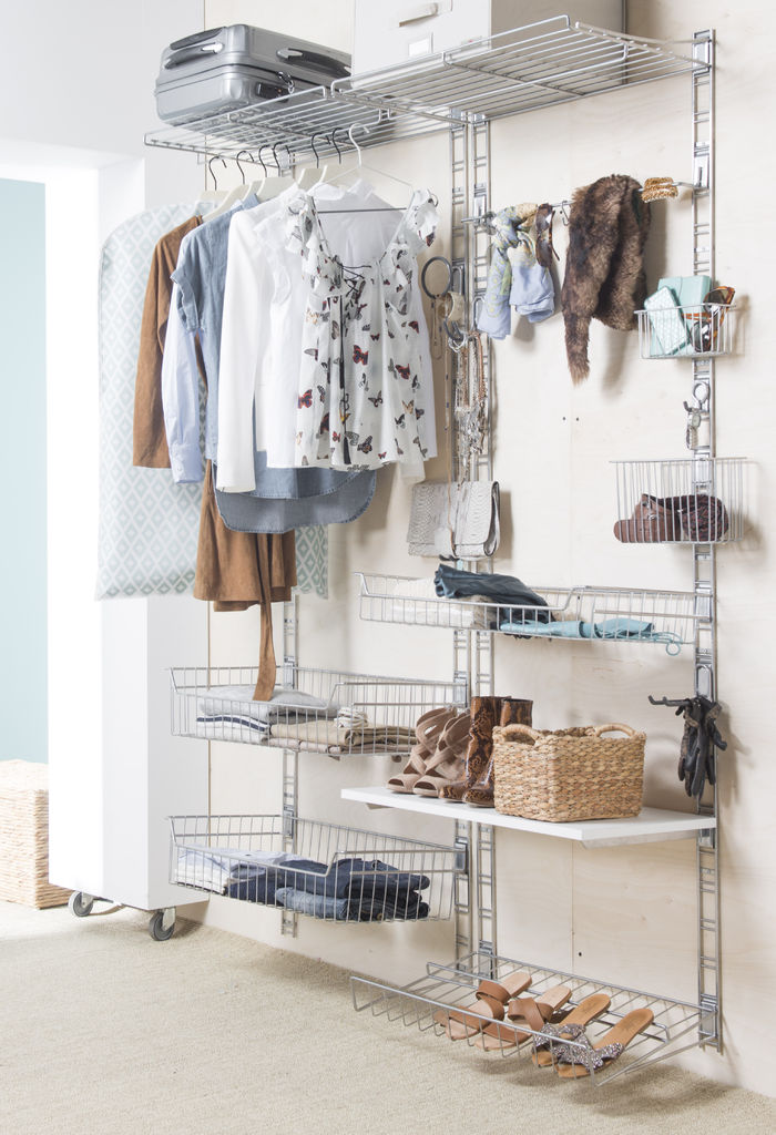 Walltech Dressing Room Short Ladder Rack Storage Rail 2 Compactor