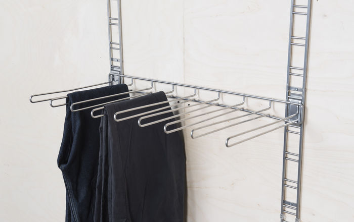 Walltech Dressing Room Trouser Hanging Rack 2 Compactor
