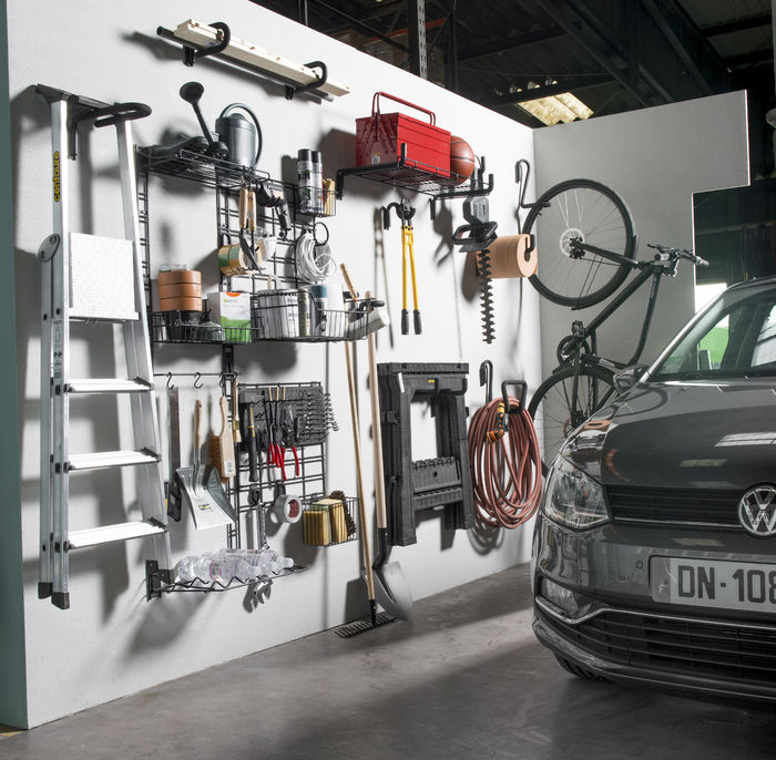 Walltech Garage Long Ladder Rack Storage Rail 4 Compactor