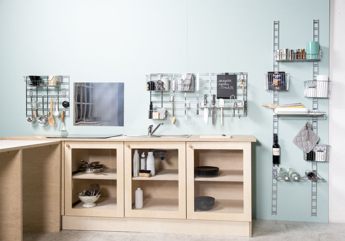 Walltech Kitchen Long Ladder Rack Storage Rail 3 Compactor