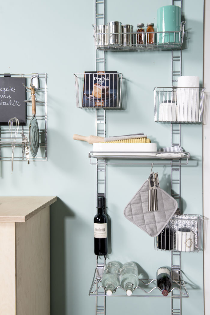 Walltech Kitchen Short Ladder Rack Storage Rail 2 Compactor