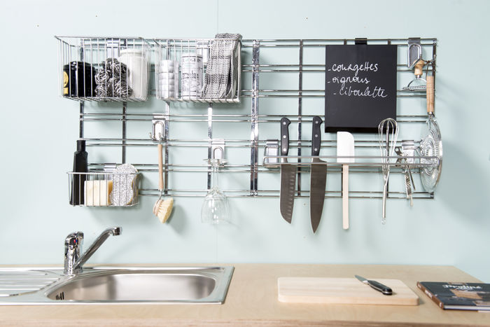 Walltech Kitchen Utensil Rack 4 Compactor