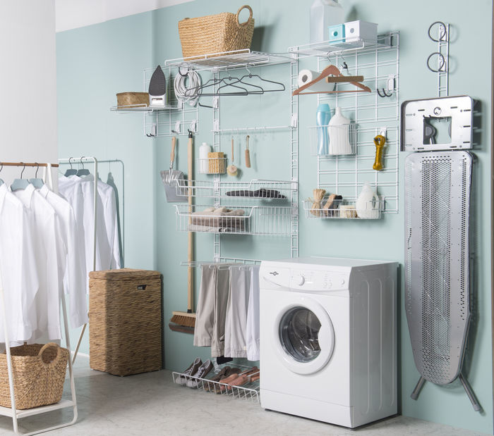 Walltech Utility Room Large Storage Basket 4 Compactor