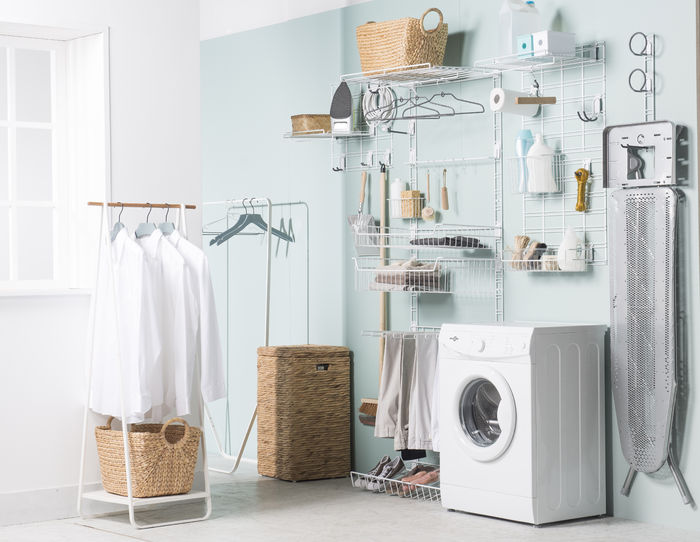 Walltech Utility Room Hanging Rail 4 Compactor