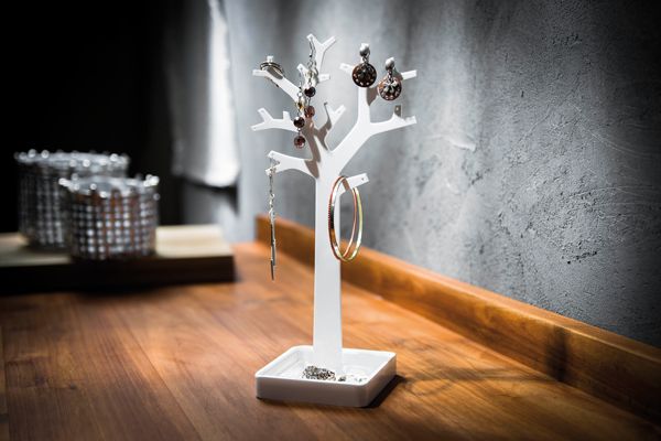 Tree Jewellery Stand - White 4 Compactor