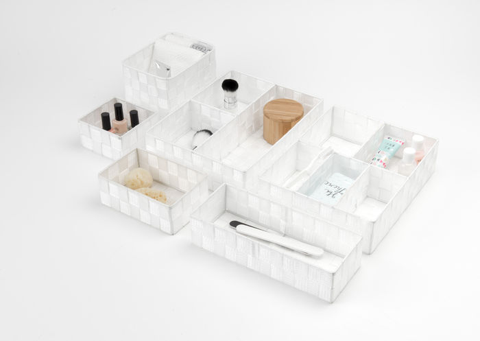 "Stan" Drawer Organiser with 5 Compartments - White 5 Compactor