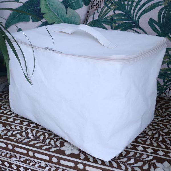 White zipped bag "Flex"