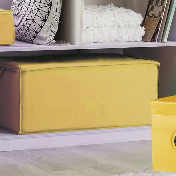 Yellow duvet storage bag