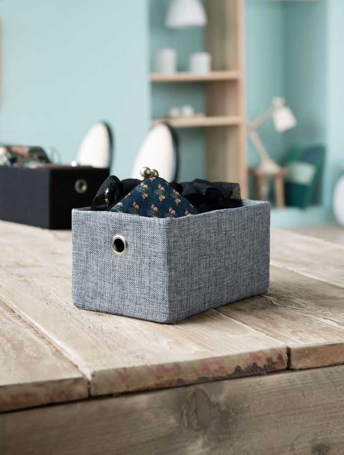 "York" Storage Basket - Grey 5 Compactor