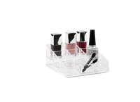 Nail Varnish Organiser with 9 Compartments - Transparent