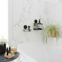 "Bestlock Black" Suction Wall Mountable Large Storage Rack