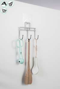 Bestlock Magic No Drilling Wall Mountable Triple Hook