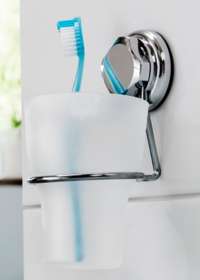 Bestlock Suction Wall Mountable Toothbrush Holder with Cup