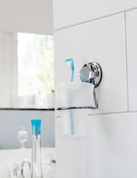 Bestlock Suction Wall Mountable Toothbrush Holder with Cup