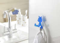 "Funny" Cat Suction Wall Hook - Blue