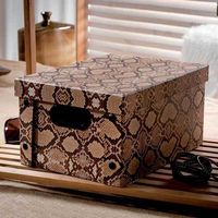 "Python" Cardboard Storage Box with Press Studs