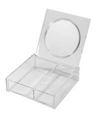Makeup Box With Mirror - Transparent