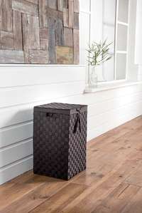 "Stan" Square Laundry Basket - Brown