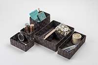 "Stan" Small Drawer Organiser - Brown