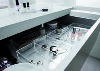 Set of 3 Stackable Jewellery and Make-up Boxes - Transparent