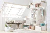 Daman Beige Hanging Shoe Organiser with 9 Compartments