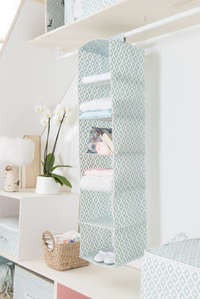 Daman Hanging Clothes Organiser with 6 Compartments