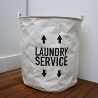 Ecru soft laundry basket