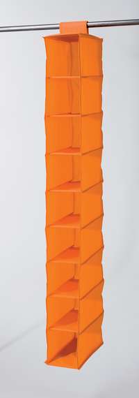 Hanging Shoe Organiser with 9 Compartments - Orange