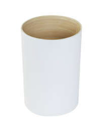 Large Bamboo Utensil Holder - White