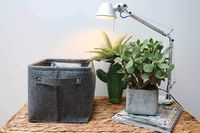 Grey "Felt" storage basket
