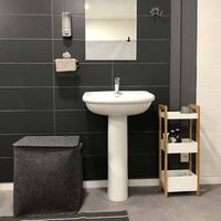 Grey laundry basket "Felt"