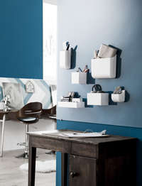 "Hang It" Wall Mountable Small Curved Home Storage Box