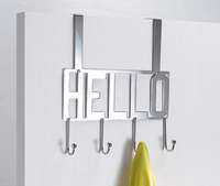 "Hello" 4 Hook Over Door Hanger