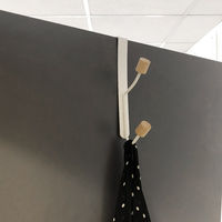"Helsinski" 2 hooks white over door