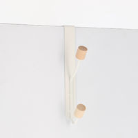 "Helsinski" 2 hooks white over door