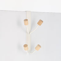 "Helsinski" 4 hooks white over door