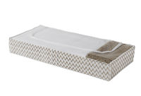 Ikat Beige Extra Flat Under Bed Storage Bag - Pack of 2