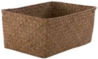 "Kito" Seagrass Storage Basket - Caramel